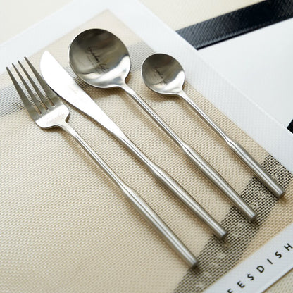 LUCIEN Round Handle Stainless Steel Cutlery Set | 3CARATS
