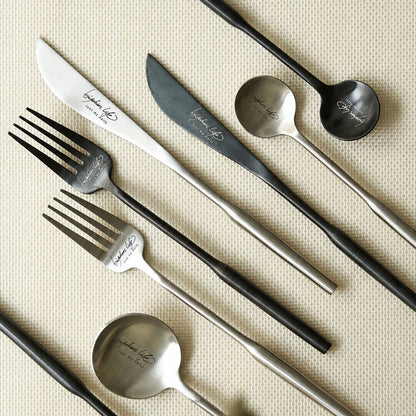 LUCIEN Round Handle Stainless Steel Cutlery Set | 3CARATS