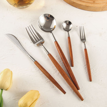 Lisboa Vintage Rosewood Cutlery Set | 3CARATS