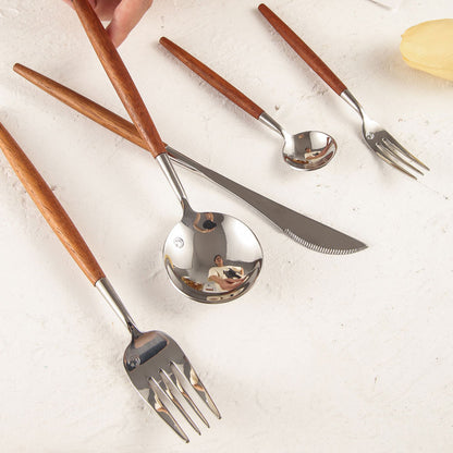 Lisboa Vintage Rosewood Cutlery Set | 3CARATS