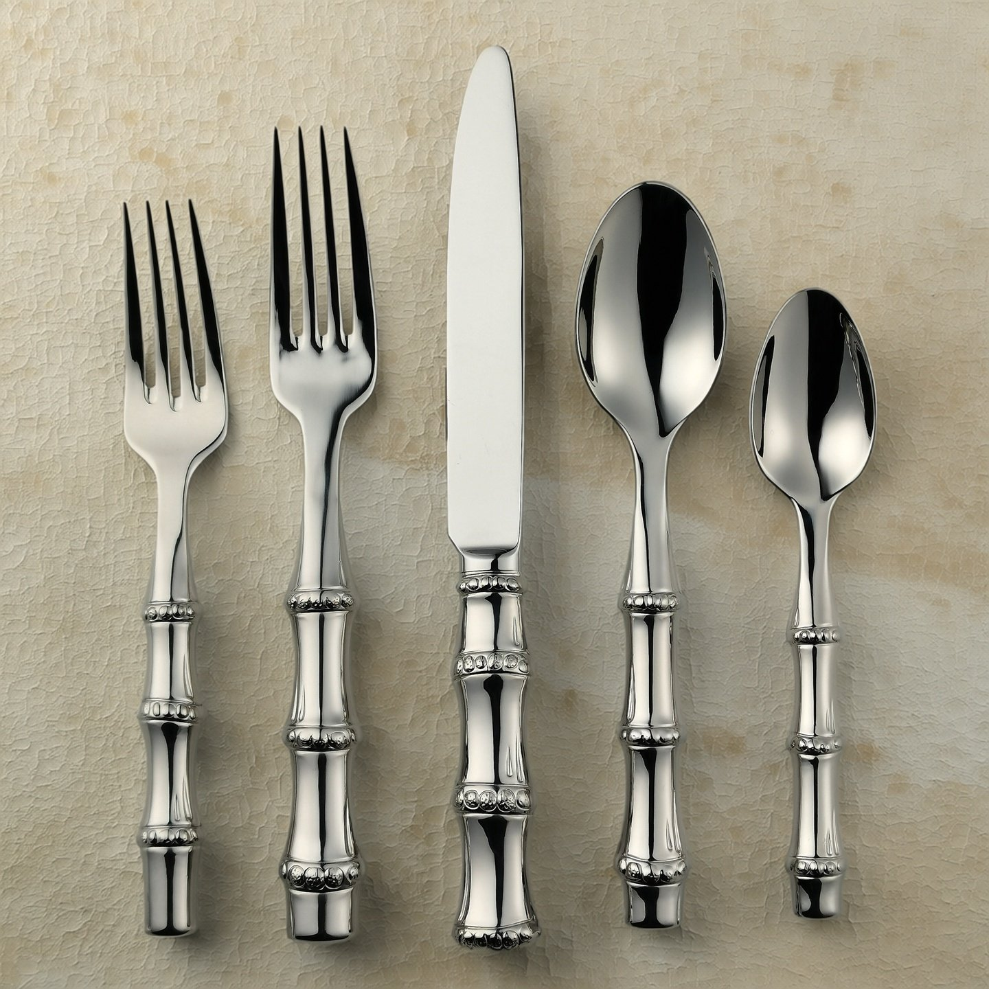 Luxury Bamboo Inspired Stainless Steel Cutlery Set | 3CARATS