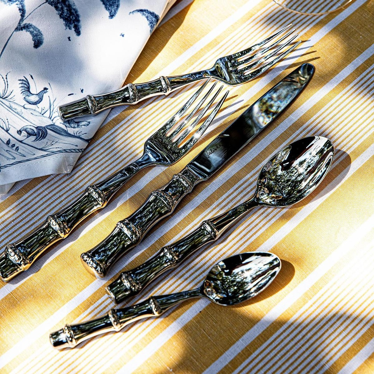 Luxury Bamboo Inspired Stainless Steel Cutlery Set | 3CARATS