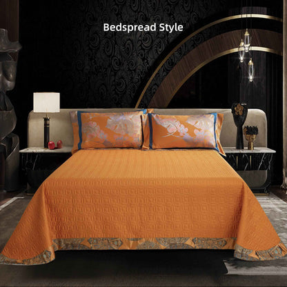 Luxury Botanical Floral Silk-Feel Bedding Set | 3CARATS