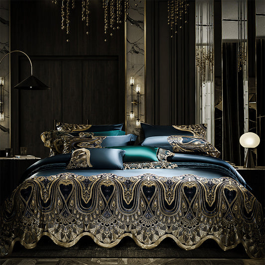 Luxury Silk-Like Lace Bedding Set | 3CARATS