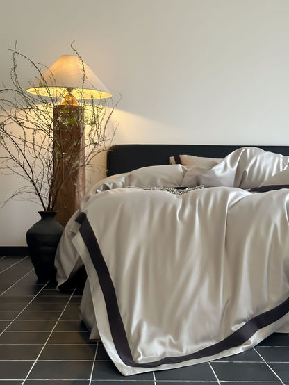 Luxury 100S Tencel-Cotton Blend Solid Color Bedding Set | 3CARATS