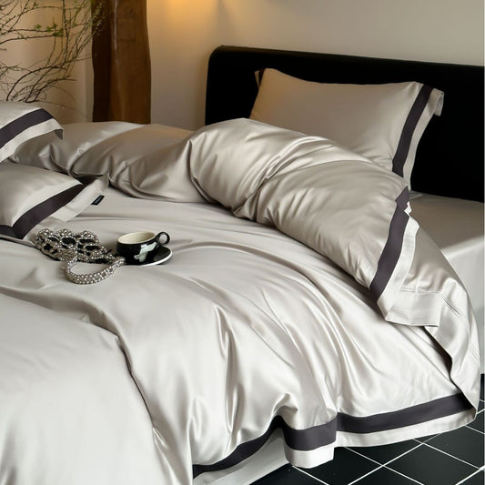 Luxury 100S Tencel-Cotton Blend Solid Color Bedding Set | 3CARATS