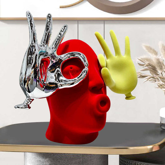 Luxury Abstract Art Velvet Sculpture | 3CARATS