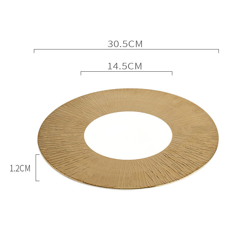 Luxury Bamboo Pattern Ceramic Dinner Plate | 3CARATS