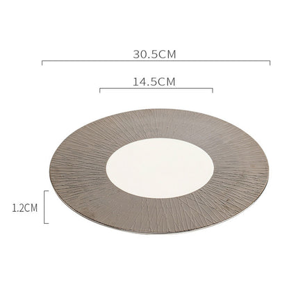 Luxury Bamboo Pattern Ceramic Dinner Plate | 3CARATS