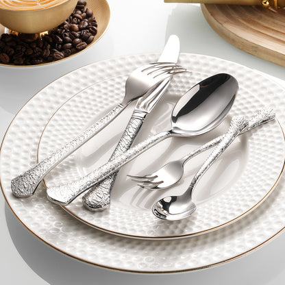 Luxury Gold Embossed Flatware Set | 3CARATS