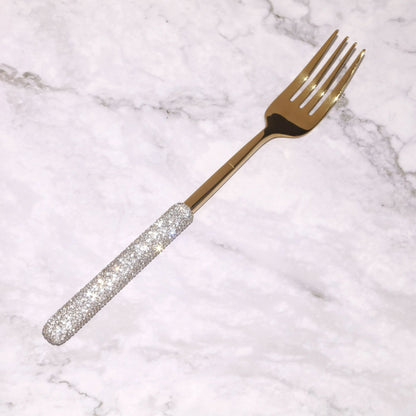 Luxury Knight Stainless Steel Cutlery Set with Crystal Inlay | 3CARATS