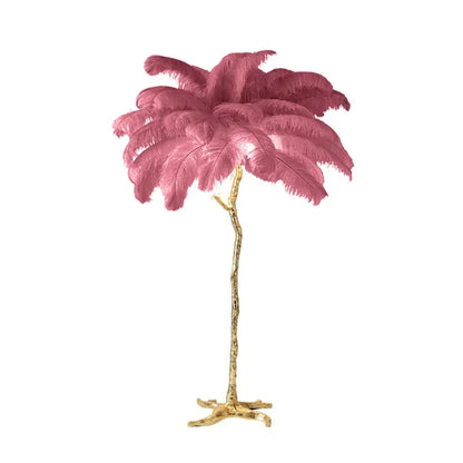 Luxury Ostrich Feather Led Floor Lamp | 3CARATS