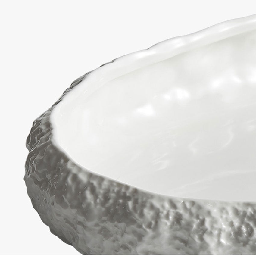 Luxury Rock-Pattern Large Ceramic Fish Platter | 3CARATS