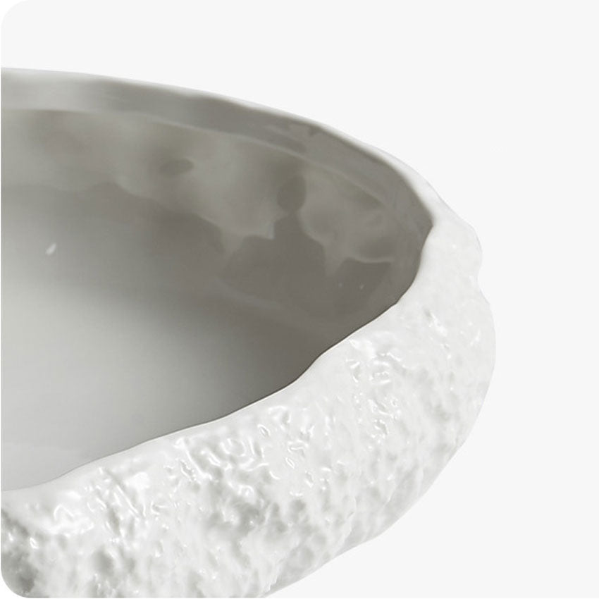 Luxury Rock-Pattern Large Ceramic Fish Platter | 3CARATS