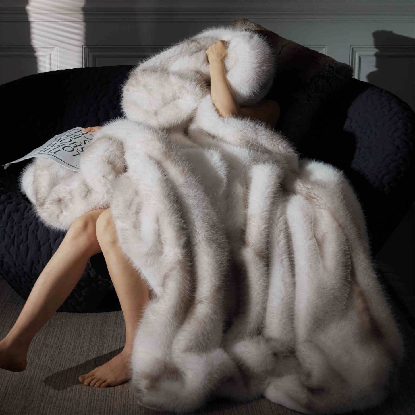 Luxury Soft Faux Fox Fur Blanket | Eco-Friendly 3CARATS