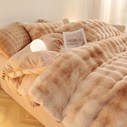Luxury Soft Faux Rabbit Duvet Cover Set | 3CARATS