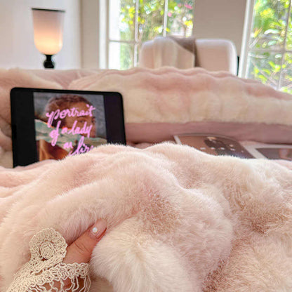 Luxury Soft Faux Rabbit Duvet Cover Set | 3CARATS