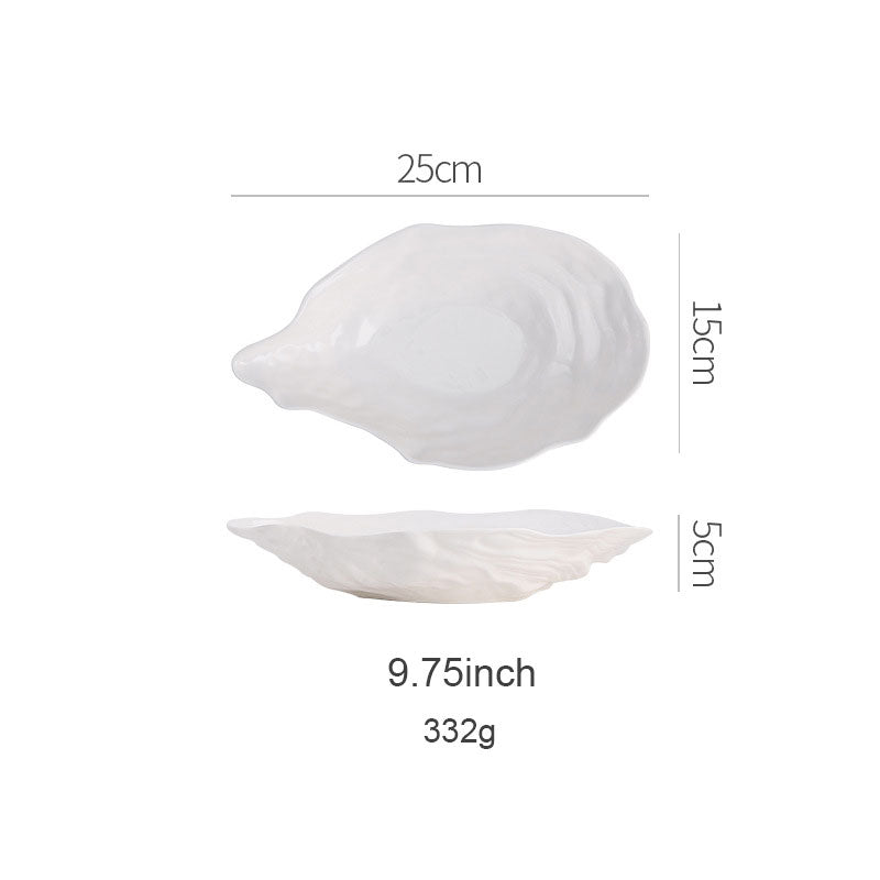 Marina™ Oyster Shell Ceramic Plate | 3CARATS