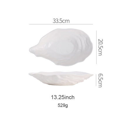 Marina™ Oyster Shell Ceramic Plate | 3CARATS