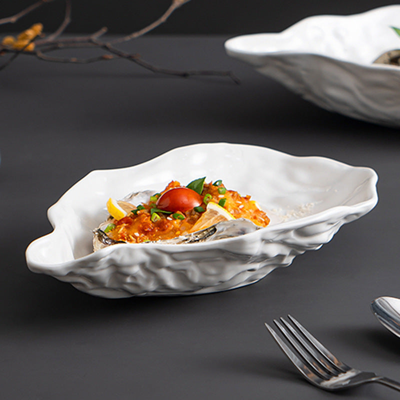 Marina™ Oyster Shell Ceramic Plate | 3CARATS