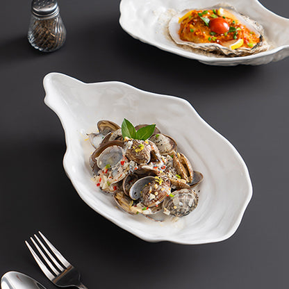Marina™ Oyster Shell Ceramic Plate | 3CARATS