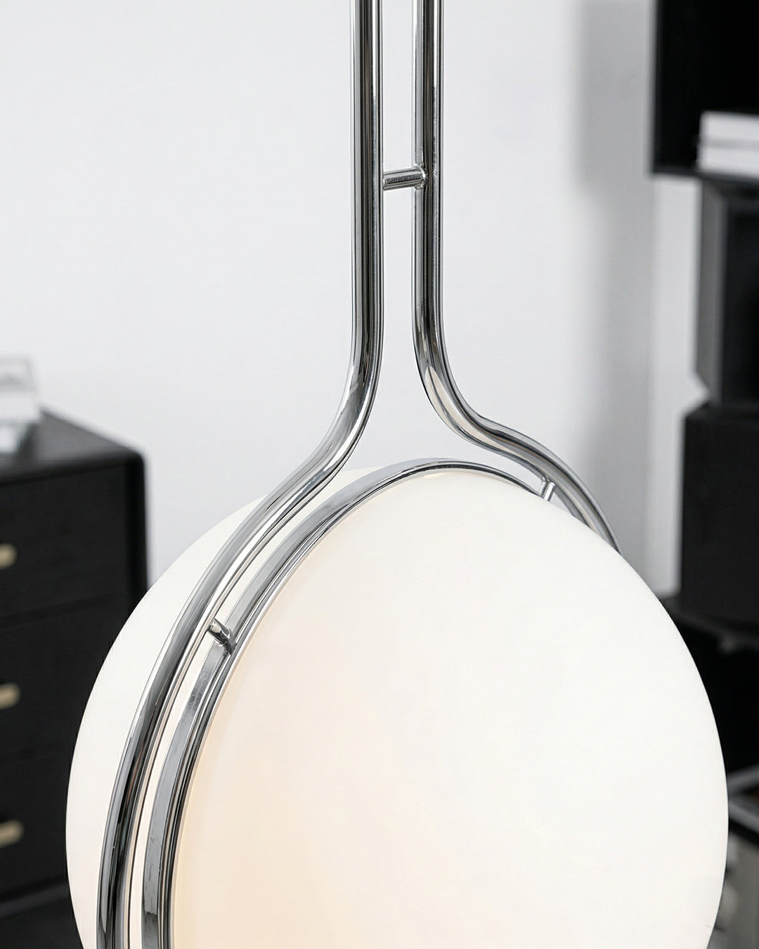 Mid-Century Nordic Chrome Globe Floor Lamp | 3CARATS