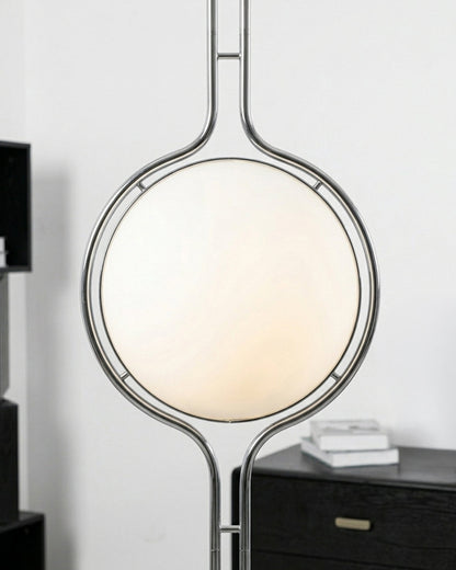 Mid-Century Nordic Chrome Globe Floor Lamp | 3CARATS