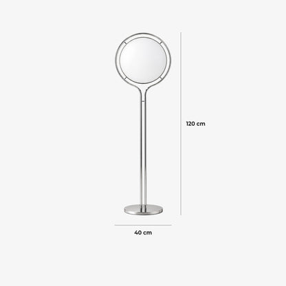 Mid-Century Nordic Chrome Globe Floor Lamp | 3CARATS