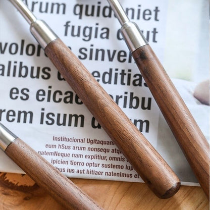 Minimalist Walnut Wood Flatware Set | 3CARATS