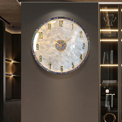 Natural Abalone Shell Alloy Wall Clock | 3CARATS