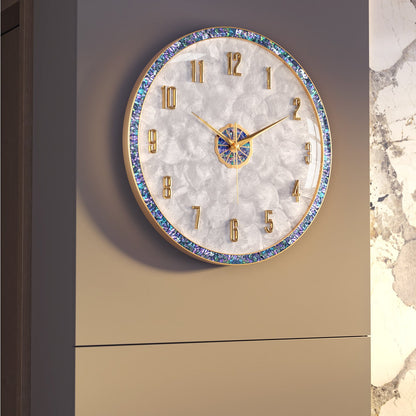 Natural Abalone Shell Alloy Wall Clock | 3CARATS