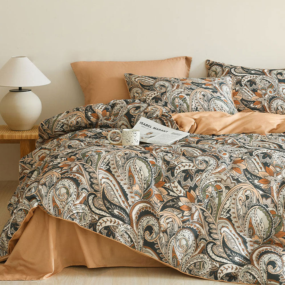 Paisley Luxury Soft Egyptian Cotton Bedding Set | 3CARATS