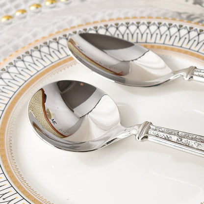 Premium Vintage Stone Texture Flatware Set | 3CARATS