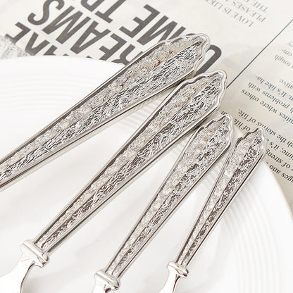Premium Vintage Stone Texture Flatware Set | 3CARATS