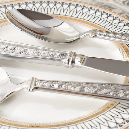 Premium Vintage Stone Texture Flatware Set | 3CARATS