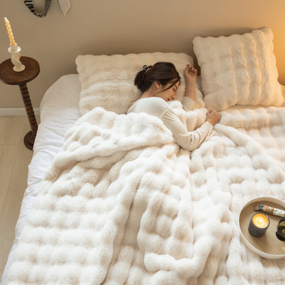 Plush Bed Throw Blanket