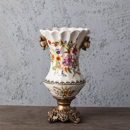 Vintage Crackle Glaze Ceramic Vase | 3CARATS