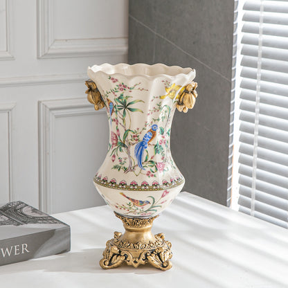 Vintage Crackle Glaze Ceramic Vase | 3CARATS