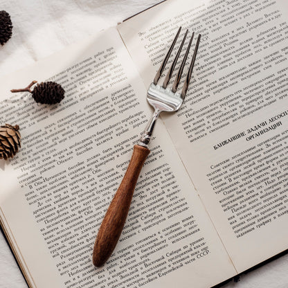 Vintage French Luxury Wooden Handle Cutlery Set | 3CARATS