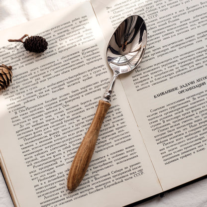 Vintage French Luxury Wooden Handle Cutlery Set | 3CARATS
