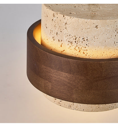 Vintage Wabi-Sabi Travertine Pendant Light | 3CARATS