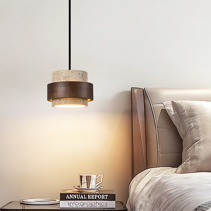 Vintage Wabi-Sabi Travertine Pendant Light | 3CARATS