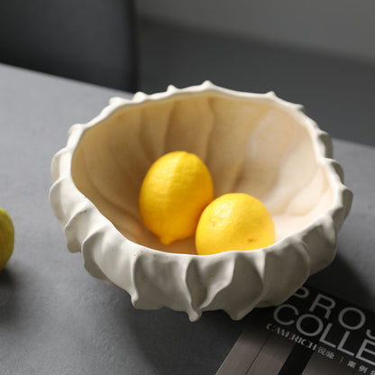 Wabi-Sabi Abstract Art Ceramic Fruit Plate | 3CARATS