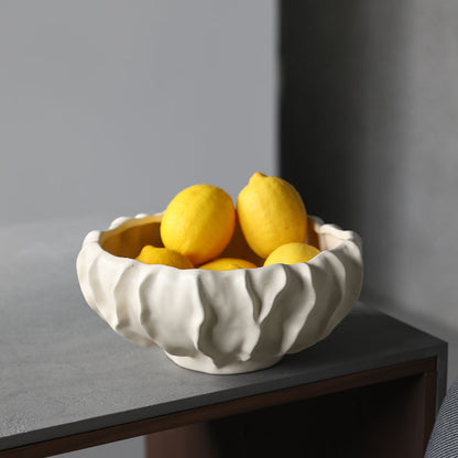 Wabi-Sabi Abstract Art Ceramic Fruit Plate | 3CARATS