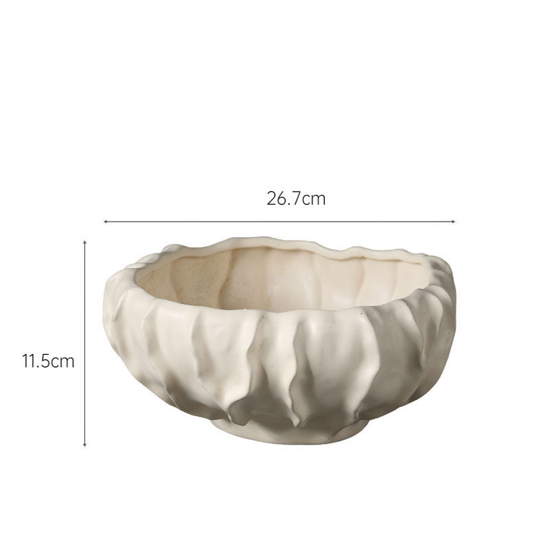 Wabi-Sabi Abstract Art Ceramic Fruit Plate | 3CARATS