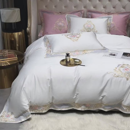 1000TC Egyptian Cotton Luxury Embroidery Bedding set | 3CARATS