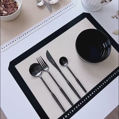 LUCIEN Round Handle Stainless Steel Cutlery Set | 3CARATS